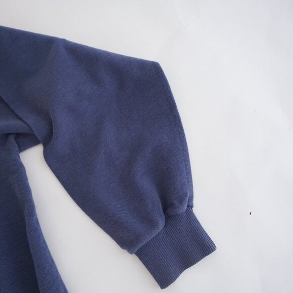 VTG Northern Elements Blue 100% Casual Soft Relaxed Cotton Crewneck Sweater L - Picture 4 of 10